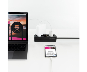 REGLETA PROTECTORA 3 TOMAS NEGRO NANOCABLE