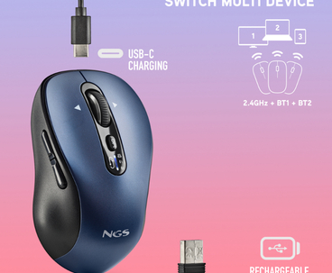 RATON OPTICO WIRELESS INFINITY RB AZUL NGS