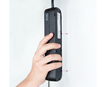 REGLETA PROTECTORA 6 TOMAS NEGRO NANOCABLE