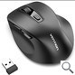 RATON ERGONOMICO INALAMBRICO KTMB0 NEGRO VENTION